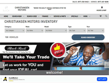 Tablet Screenshot of christiansenmotors.com